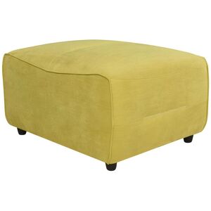 Vente-unique Pouf pour modulable en tissu SYMPOSION - Jaune