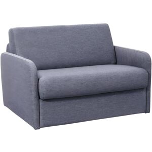 Vente-unique Fauteuil convertible express en tissu NADOA - Couchage 100 cm - Gris clair