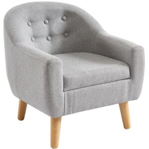 Vente-unique Fauteuil pour enfant en tissu gris CASORLA