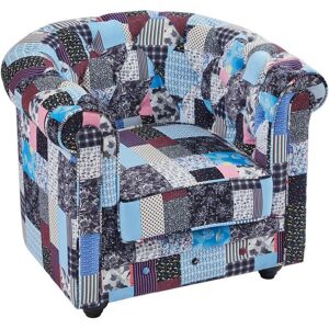 Vente-unique Fauteuil en tissu patchwork CHESTERFIELD