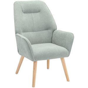 Vente-unique Fauteuil en tissu vert d'eau OSIMO