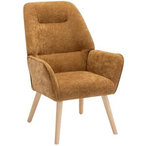 Vente-unique Fauteuil en tissu camel OSIMO