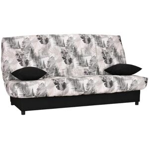 Vente-unique Canape convertible clic-clac en tissu imprime jungle FARWEST II