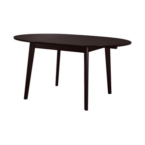 Vente-unique Table ovale extensible TIFFANY - 4 a 6 couverts - Hetre massif - Wenge