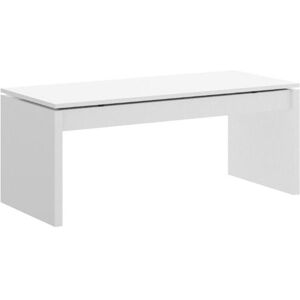 Vente-unique Table basse BASTIAN - Plateau relevable - Coloris blanc