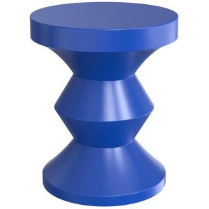 Vente-unique Table d'appoint en métal - Bleu - ZOLIMI