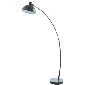 OZAIA Lampadaire arc style industriel LOPAZ - Fer - H. 177 cm - Noir