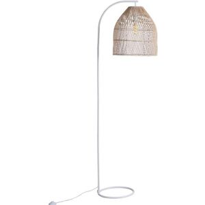 OZAIA Lampadaire ethnique en fer et rotin naturel - H.177 cm - PARNAIBA