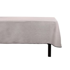 OZAIA Nappe en coton et lin à bordure noire - 170 x 300 cm - Taupe - BORINA - Publicité