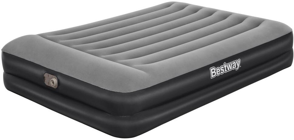 Matelas 2 places 150 x 200 cm gonflable Noir et gris ép.46cm - TAKITI de BESTWAY