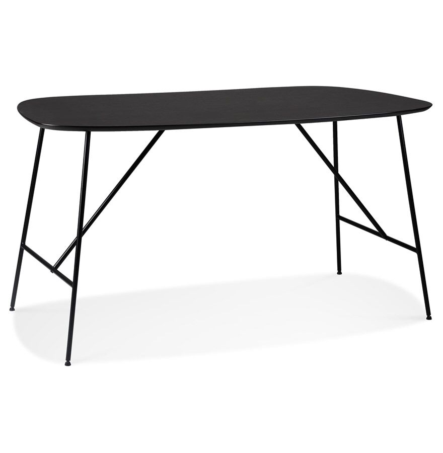 Petite table/bureau 'FIONA' en bois finition Chêne noir