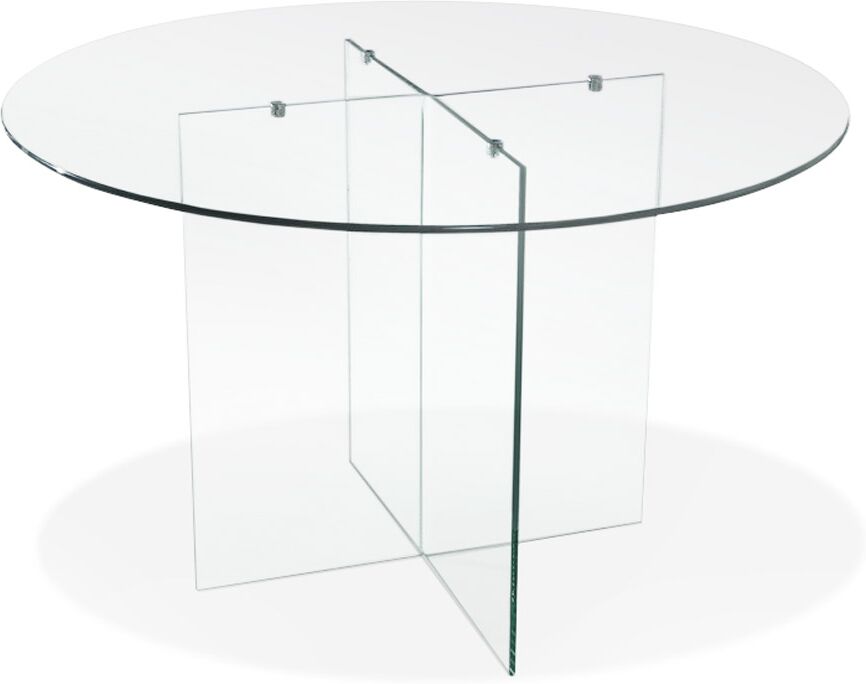 Table de salle à manger ronde en verre 'BOBBY TABLE ROUND' design - Ø 120 cm Table de salle à manger ronde en verre 'BOBBY TABLE ROUND' design - Ø 120 cm