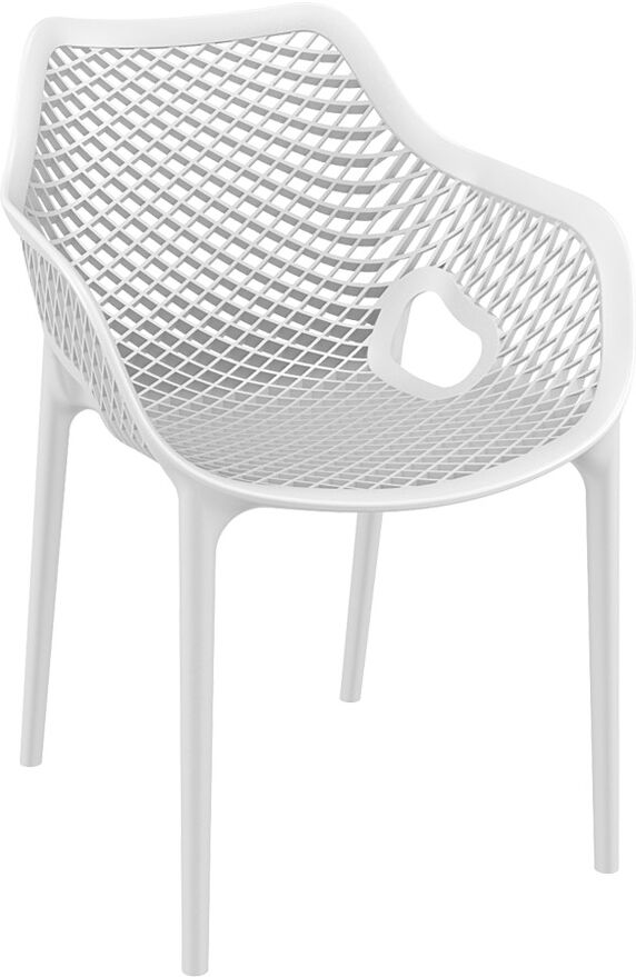 Chaise de jardin / terrasse 'SISTER' blanche en matière plastique