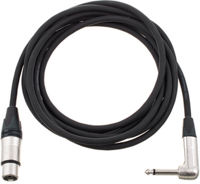XLR female / L- Jack Mono noir