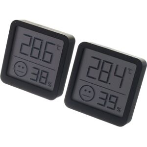 TFA Thermo-Hygrometer BK Set of 2 Noir