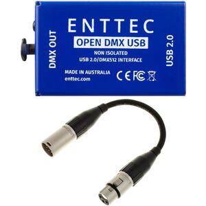 Enttec Open DMX USB Interface Bundle Noir