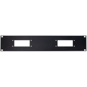 Thon Rack Panel 2U 2x Harting-B16 noir