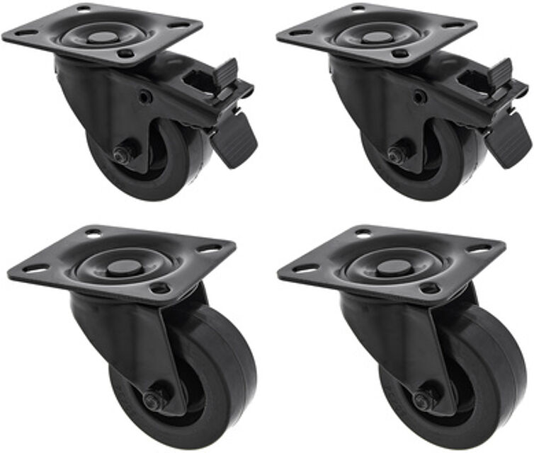 Black Wheel Bundle 80 mm Black