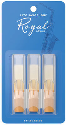 DAddario Woodwinds Royal Alto Sax 1.5 3-Pack