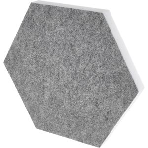 t.akustik Hexagon Melamine Light Grey 25 Gris clair