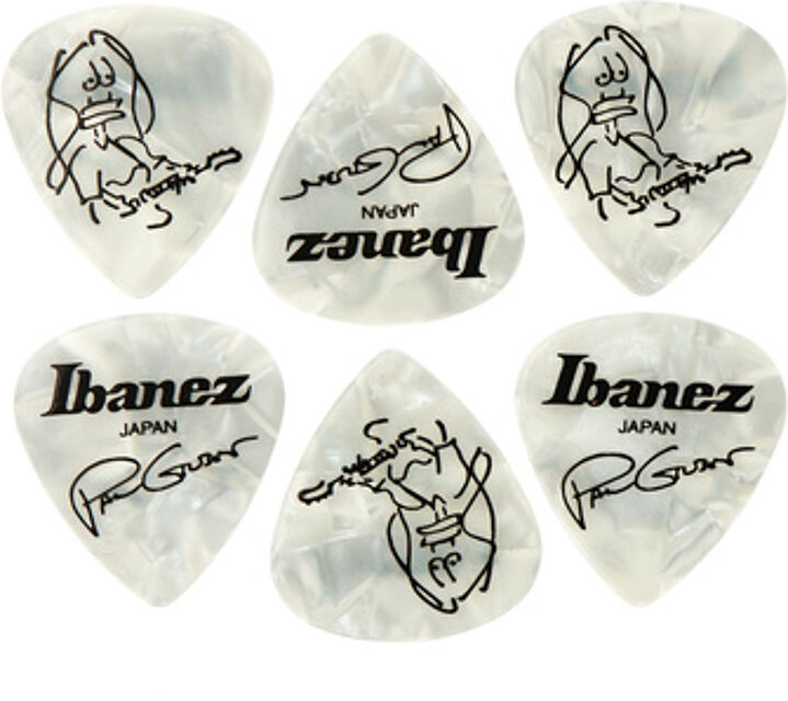 Paul Gilbert Pick Set PW Pearl white