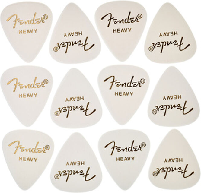Classic Celluloid Pick White H Blanc