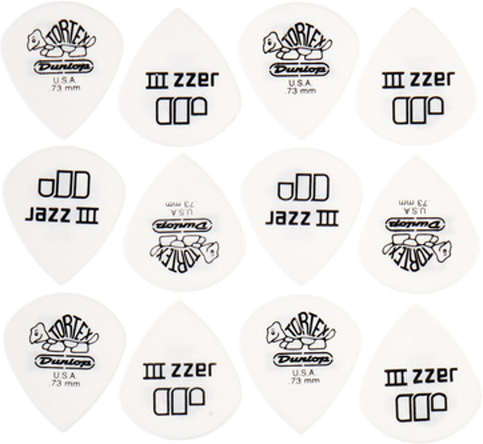 Tortex Jazz III White 0,73 Blanc