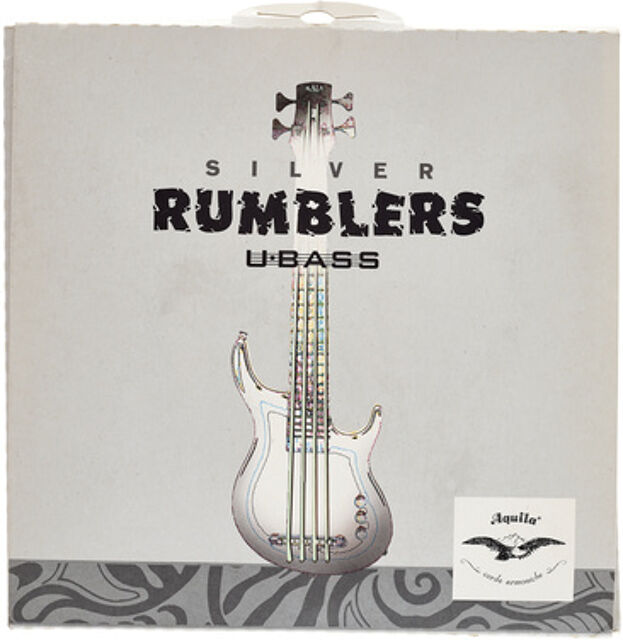 Silver Rumblers U-Bass Strings Argent