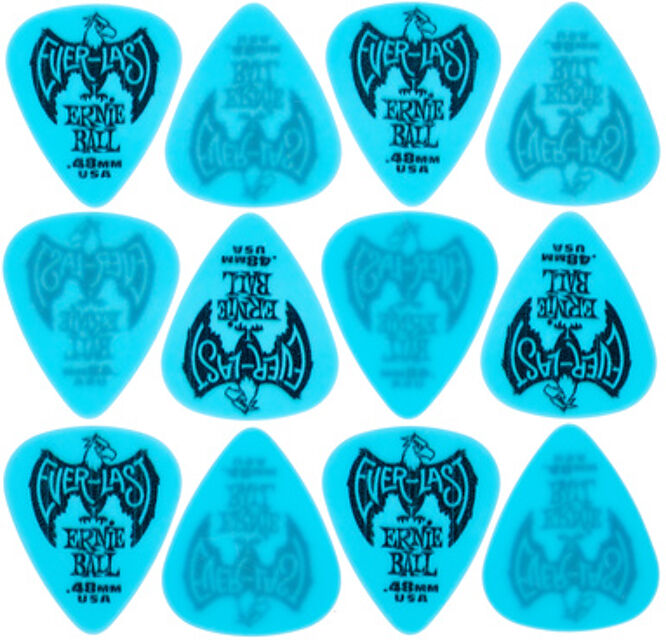 Everlast Picks 0,48 mm Blue Bleu