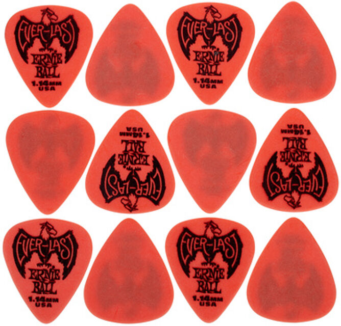 Everlast Picks 1,14 mm Red Rouge