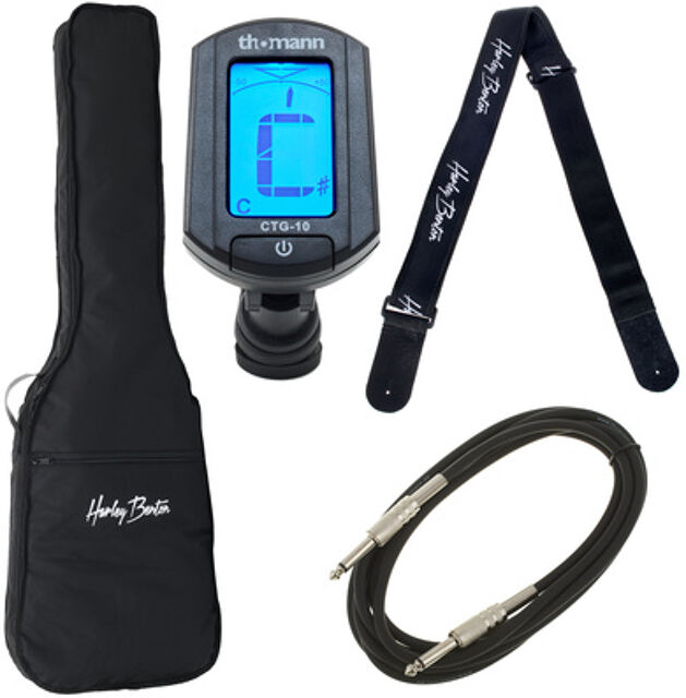 E-Bass Guitar Accessory Pack Noir