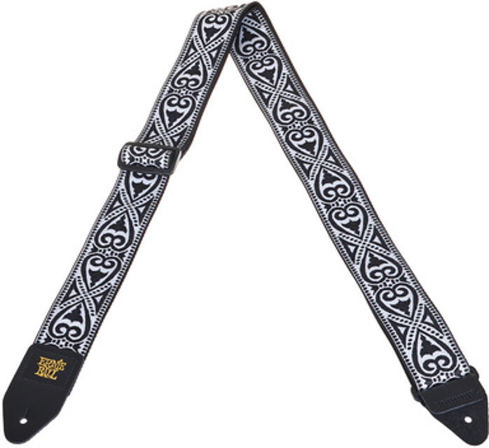 Black Heart Jacquard Strap