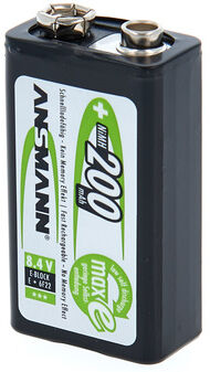 Ansmann maxE 9V Rechargeable 200mAh