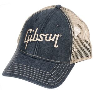 Gibson Baseball Cap Faded Denim marron