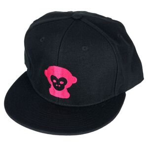 Ape Labs Baseball Cap Noir avec logo magenta
