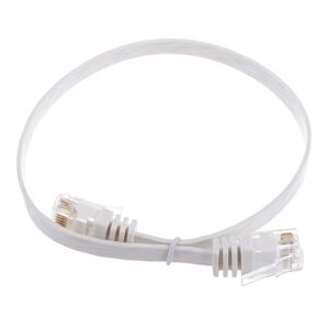 Lindy Cat6 Flach-Cable 0,3m White blanc
