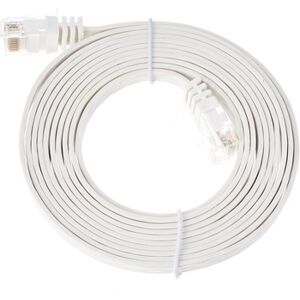 Lindy Cat6 Flach-Cable 2m White blanc