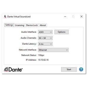 Dante Virtual Soundcard