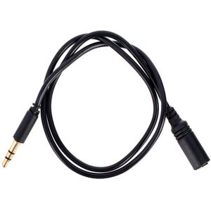 the sssnake Slim Line 3 Pin Jack 0,5m BK noir