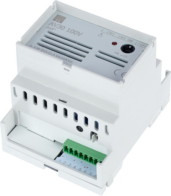 AV30 100V Mi AmplifierDIN-Rail