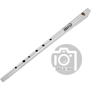 Clarke Tinwhistle Original D Silver Argent avec accents noirs