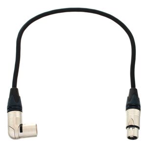 pro snake XLR Patch Angled Male 0.5m Noir