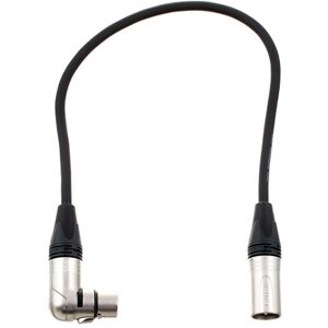 pro snake XLR Patch Angled female 0.5m Noir