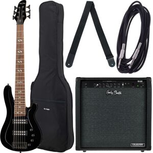 Harley Benton B-650 Black Progressive Bundle