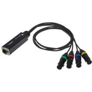 Stairville RJ45 DMX Shuttle Snake FX4 noir