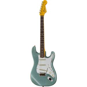 Fender 65 Strat ADB Sparkle Relic Aged Daphne Blue Sparkle