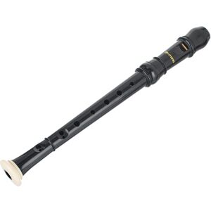 Thomann TRSI-31B Sopranino Recorder Noir brillant avec anneau blanc