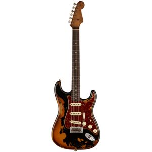 Fender 61 Strat Roasted ABCS SH Relic Aged Black over 3 Color Sunburst