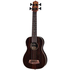 Kala Bass Ukulele Ebony Fretted Naturel satin