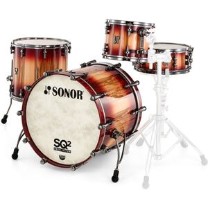 Sonor SQ2 1up1down Candy Red over AM Candy Red Burst over American Walnut